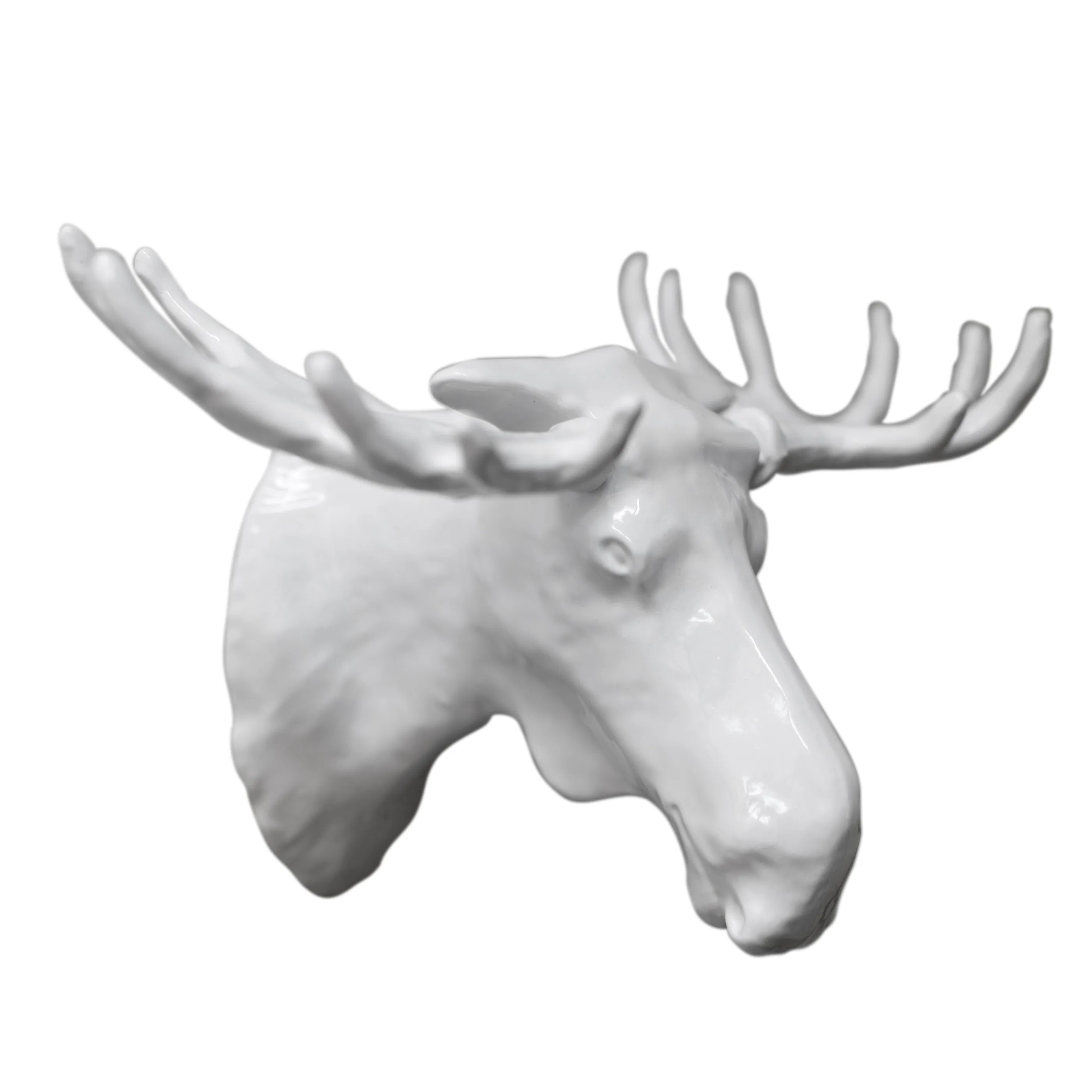 Moose Hook - Vit. 22x12,5x13,8 cm. Lackerad gjuten zink Färg: Vit