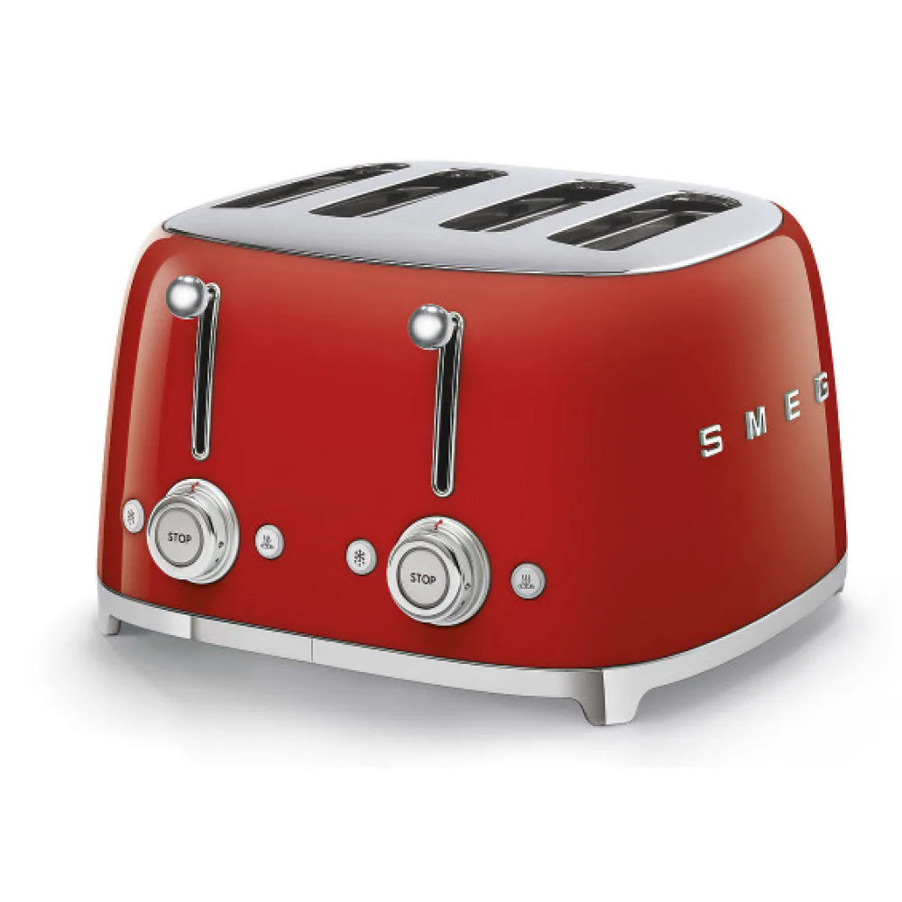 Brödrost Smeg TSF03RDEU Retro Röd Extra Breda Fack
