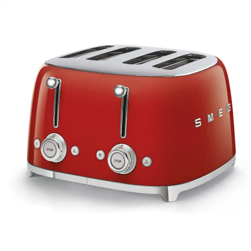 Brödrost Smeg TSF03RDEU Retro Röd Extra Breda Fack