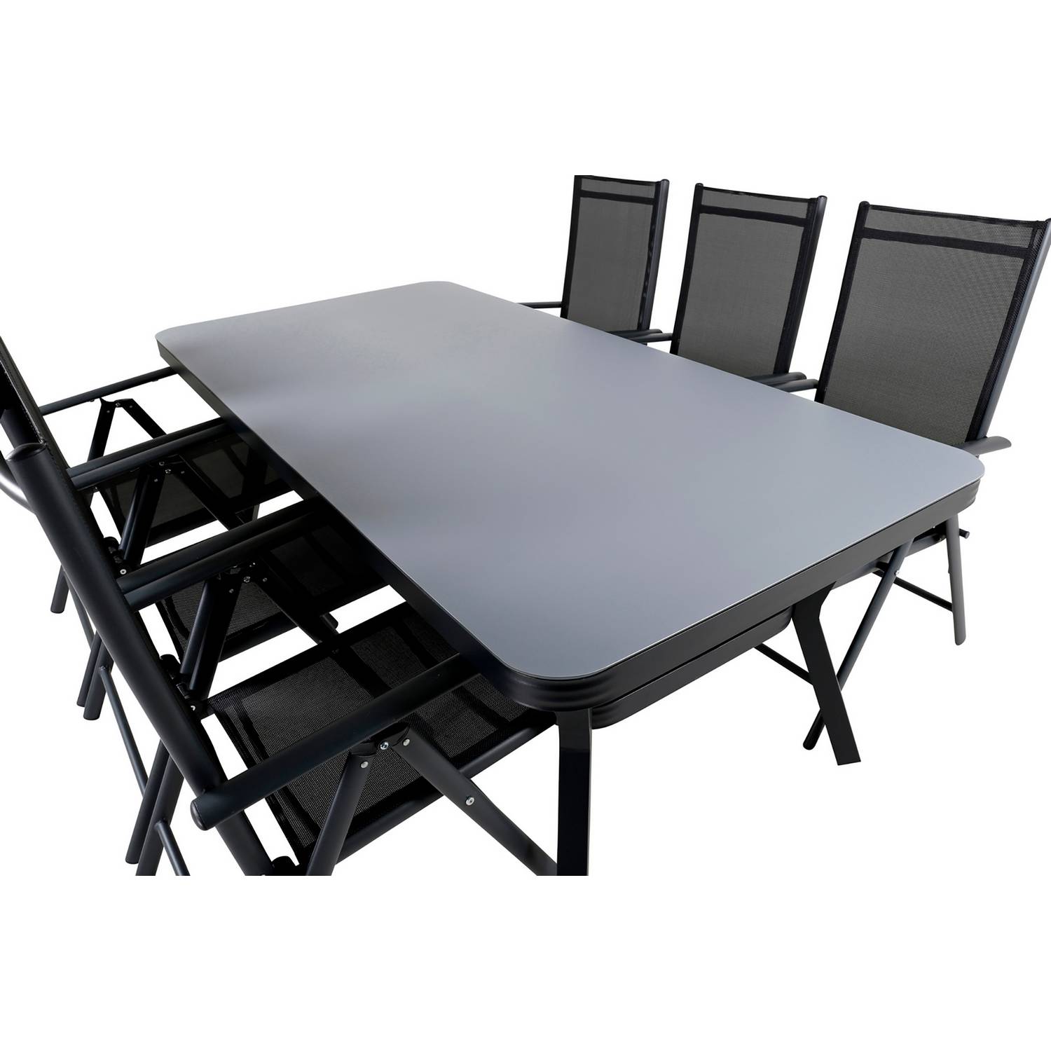 Matgrupp Venture Home Virya Matgrupp Utomhus 200cm med 6 Break Positionsstolar