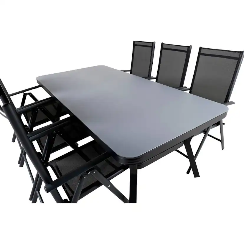 Matgrupp Venture Home Virya Matgrupp Utomhus 200cm med 6 Break Positionsstolar