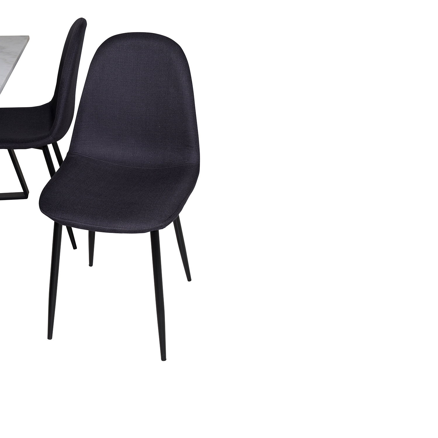 Matgrupp Venture Home Estelle 140 med 4 Pobbie Stolar PolyEstelletyg