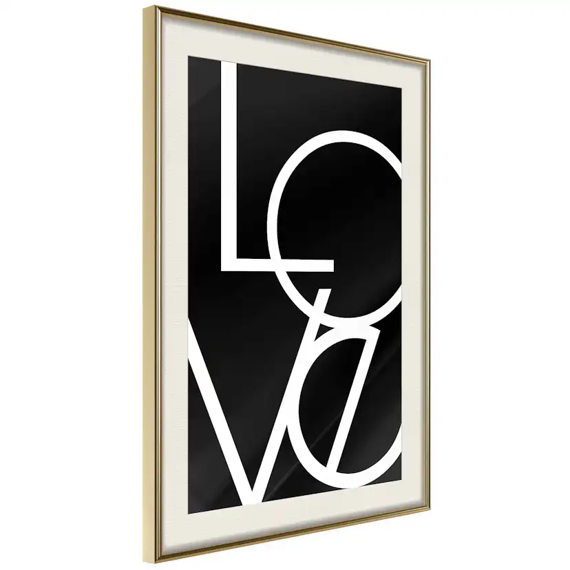 Poster Artgeist Affisch Love in Black and White