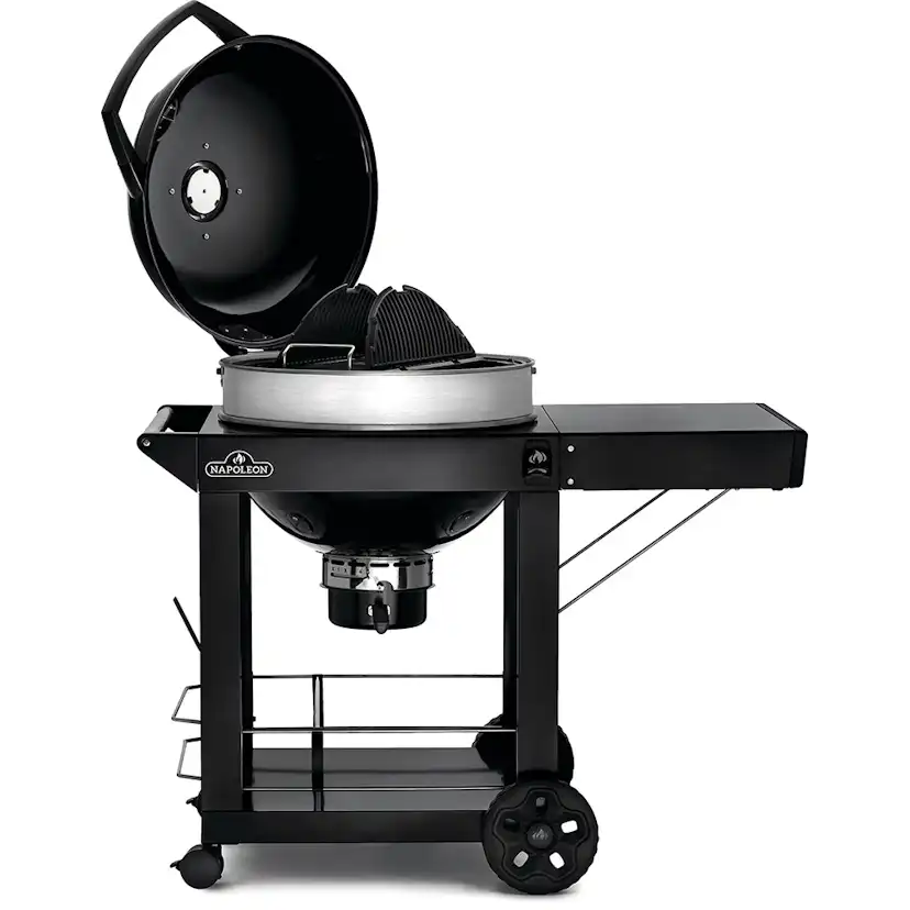 Kolgrill Napoleon PRO22K-C-3 Svart Klotgrill med Gjutjärnsgaller & Integrerad Termometer