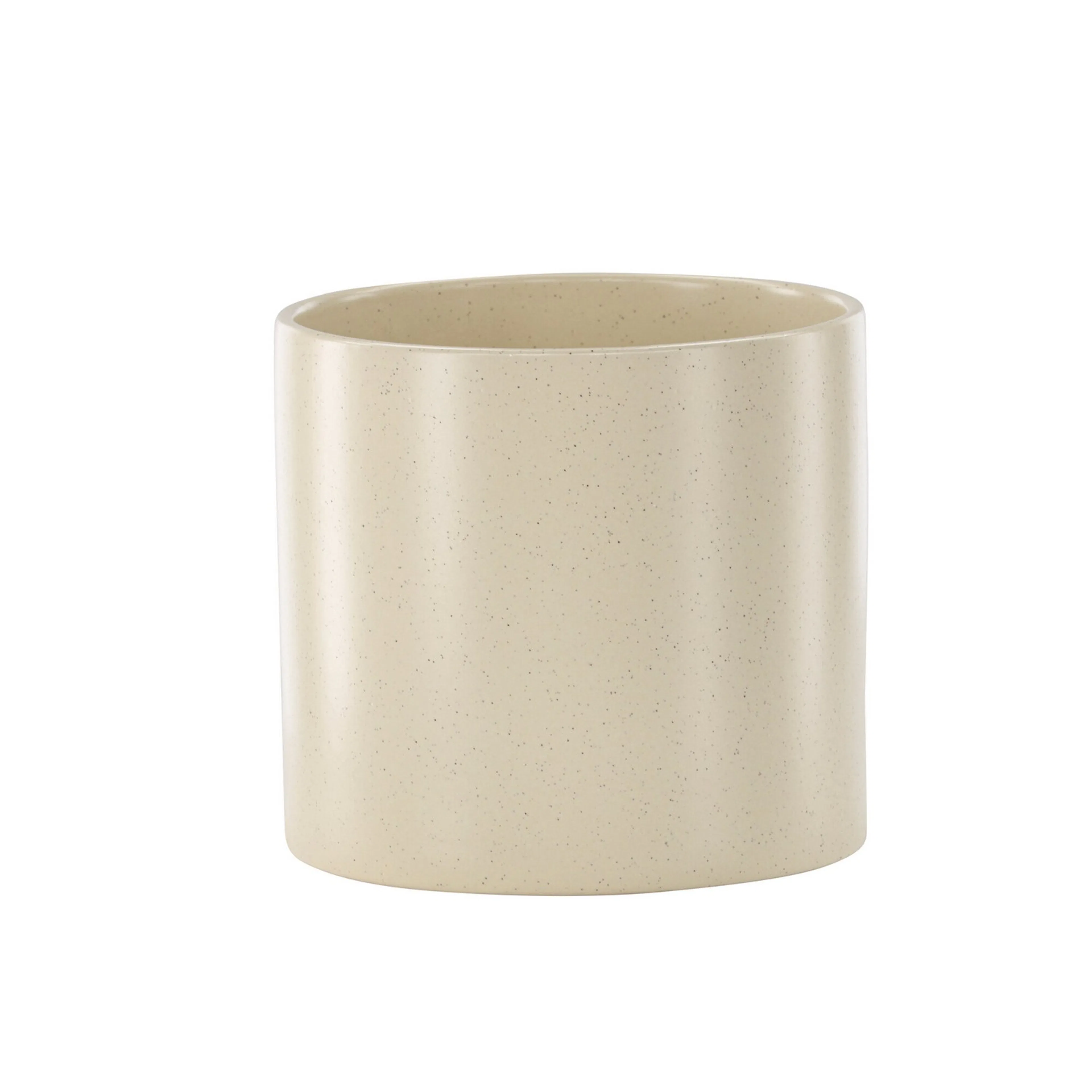 Sane Pot - Beige/Black Dots - 18*18*17cm Beige, H: 17 cm