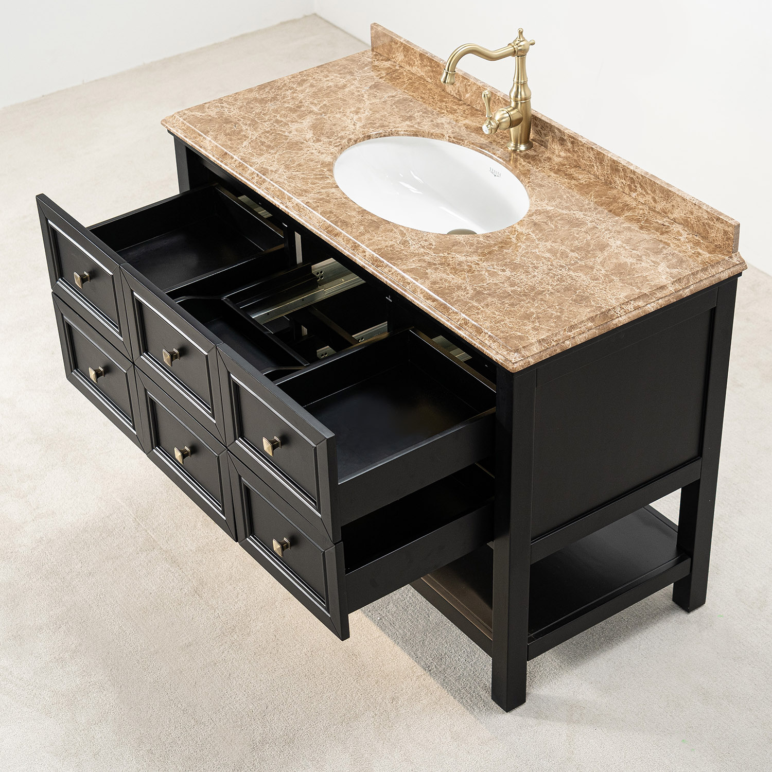 Tvättställsskåp Vesani Utah Beige Marmor