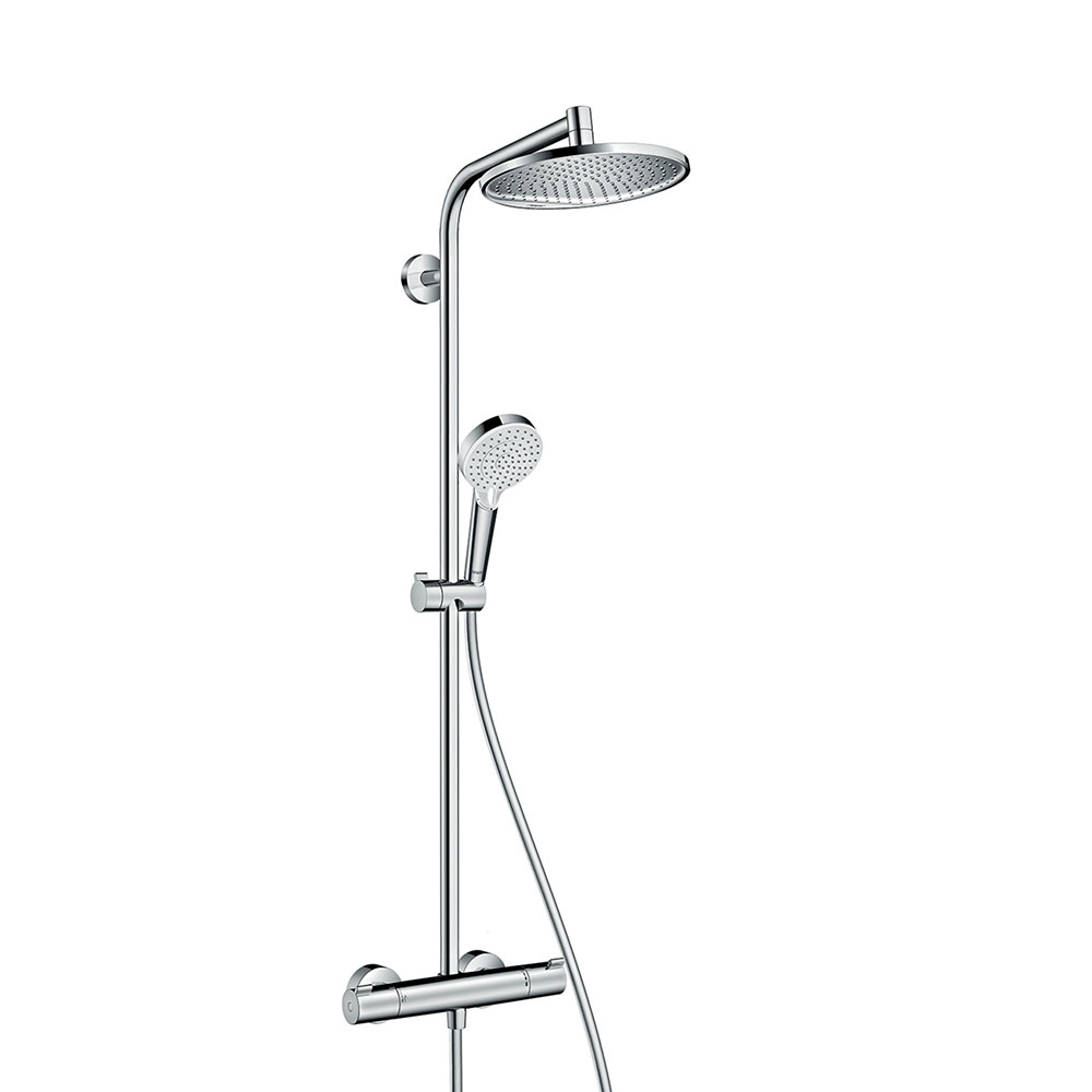 Takduschset Hansgrohe Crometta S 240 1jet Showerpipe 160 cc 160 cc utan EcoSmart