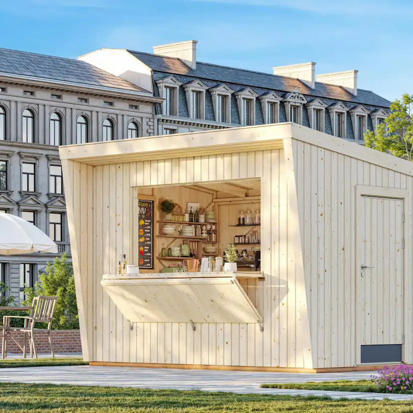 Kiosk Palmako Kira 8,2 m2 (inv. 7,7 m2)