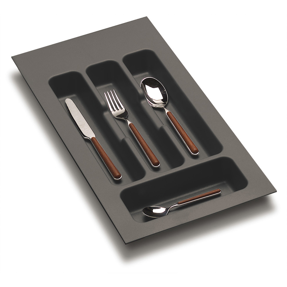 Lådinsats Beslag Design Besticklåda Classic 400 Mörkgrå