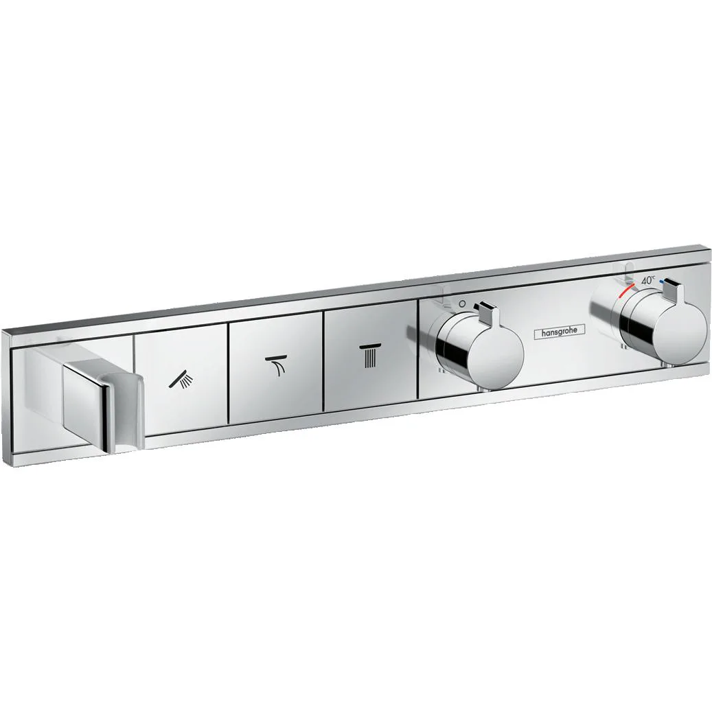 RainSelect Termostat för inbyggnad 3 funktioner Krom