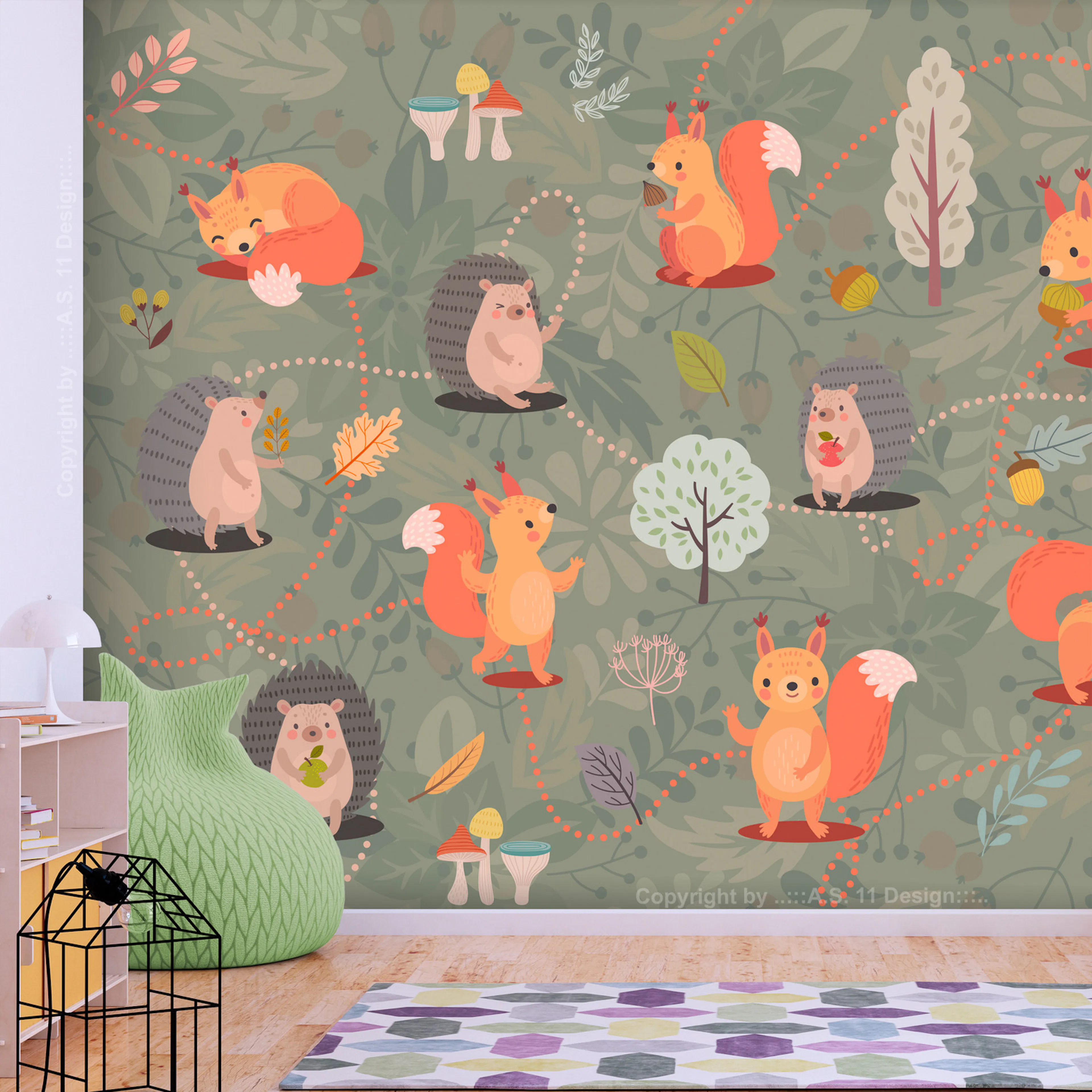 Fototapet - Friends of the Forest 300x210 300x210 cm