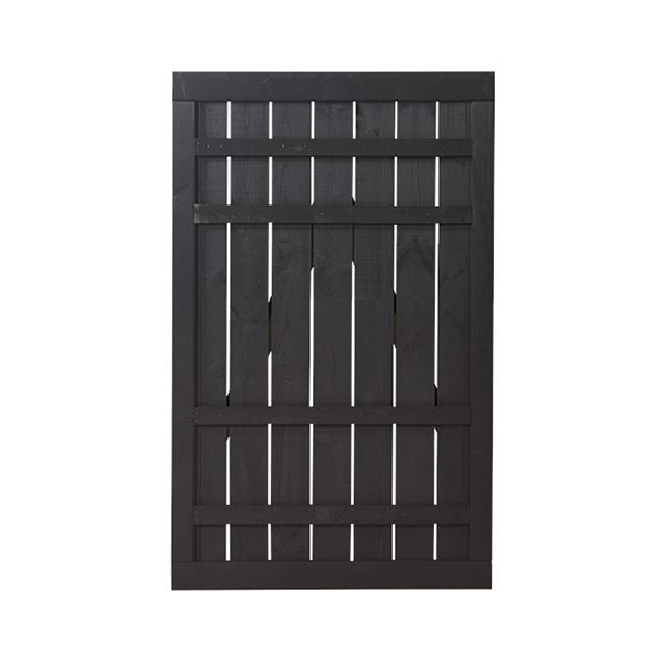 Skärmgrind PLUS Rustik 100x158 cm Svart