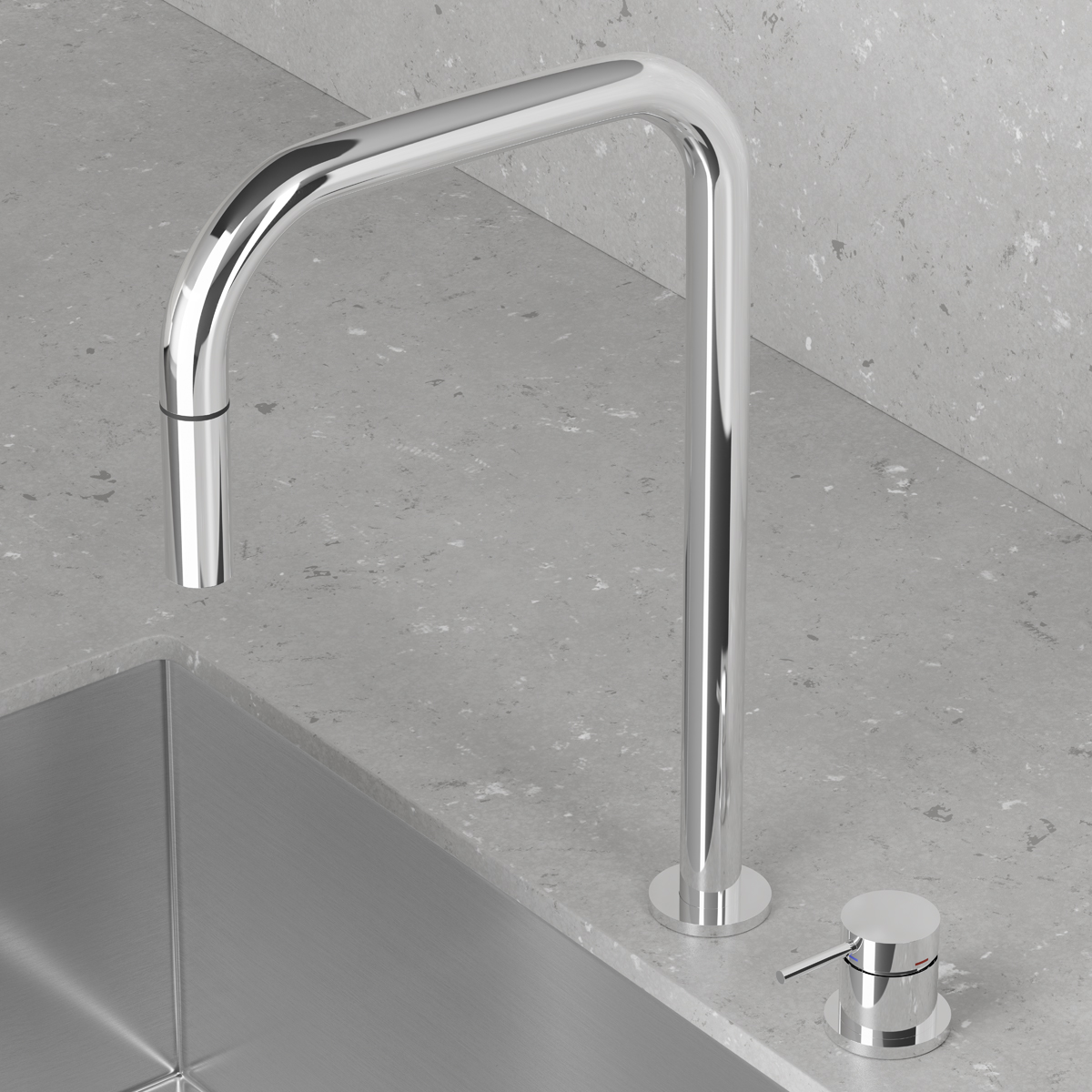 Köksblandare Scandtap Harmonized K2P Square