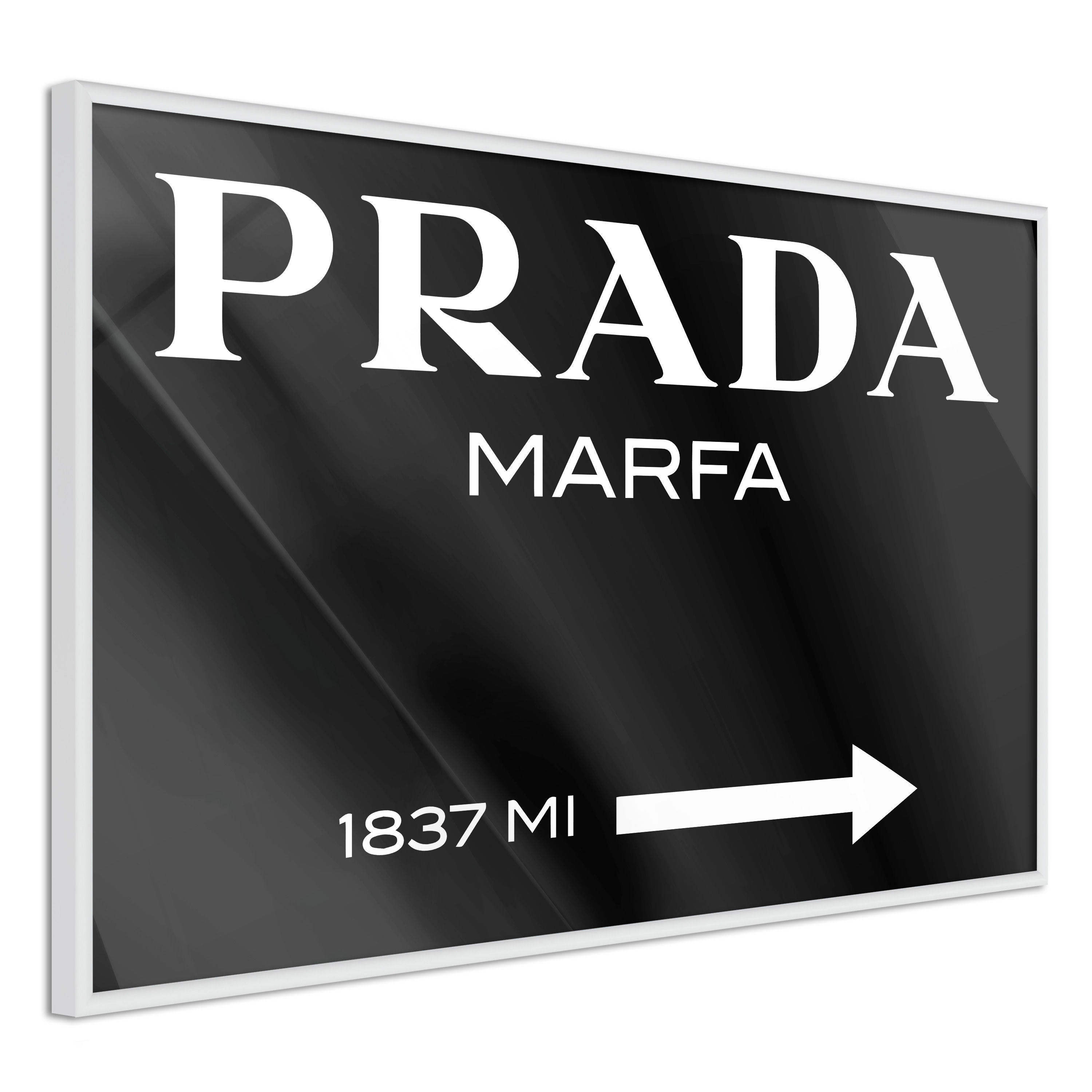 Poster Artgeist Affisch Prada in Black