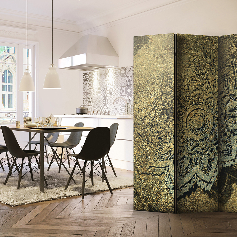 Rumsavdelare Skärmvägg Arkiio Golden Treasure 135x172 cm