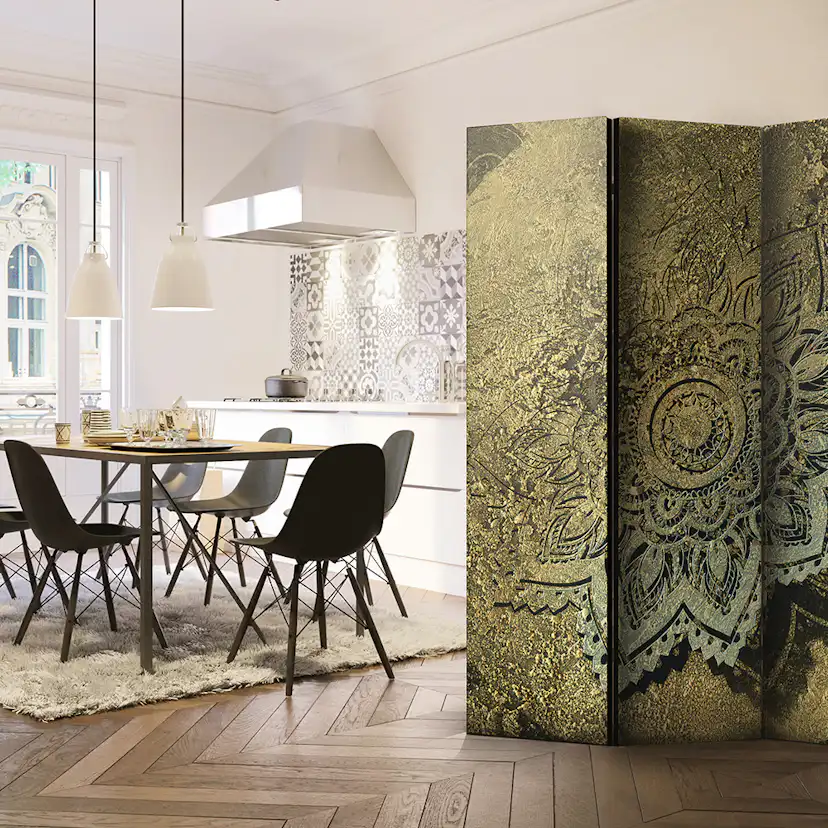 Rumsavdelare Skärmvägg Arkiio Golden Treasure 135x172 cm