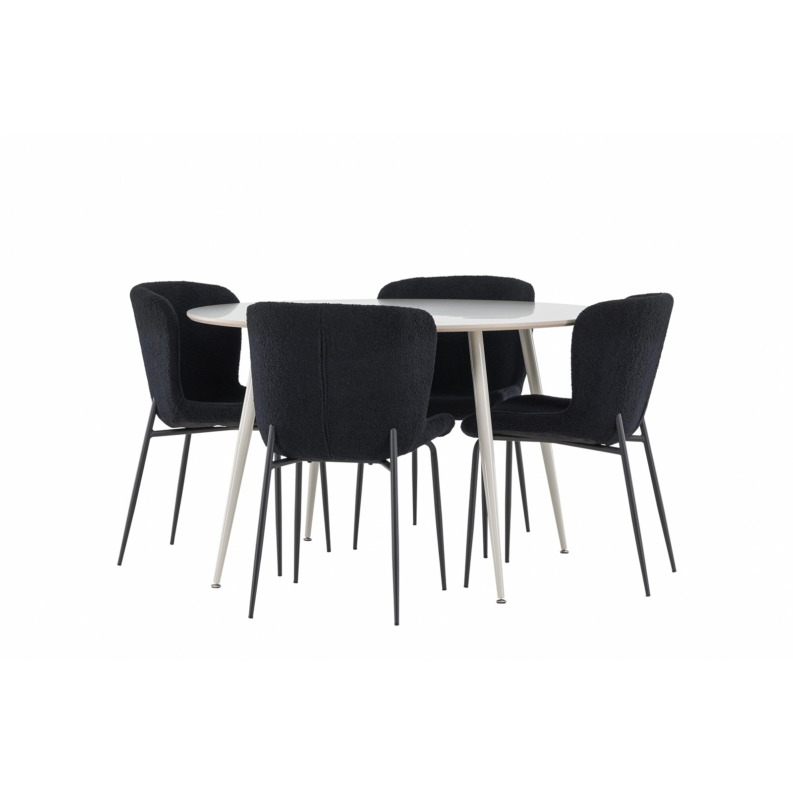 Matgrupp Venture Home Plaza Ø120 med 4 st Modesto Stolar