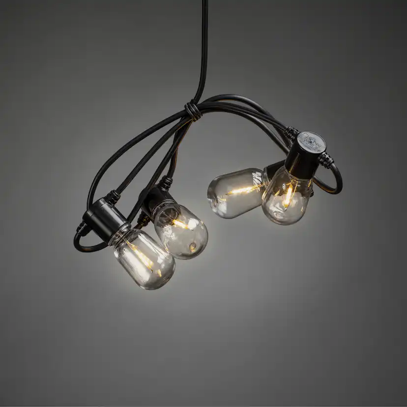 Ljusslinga Gnosjö Konstsmide Partyslinga Startset E27 20 st LED-lampor Amber