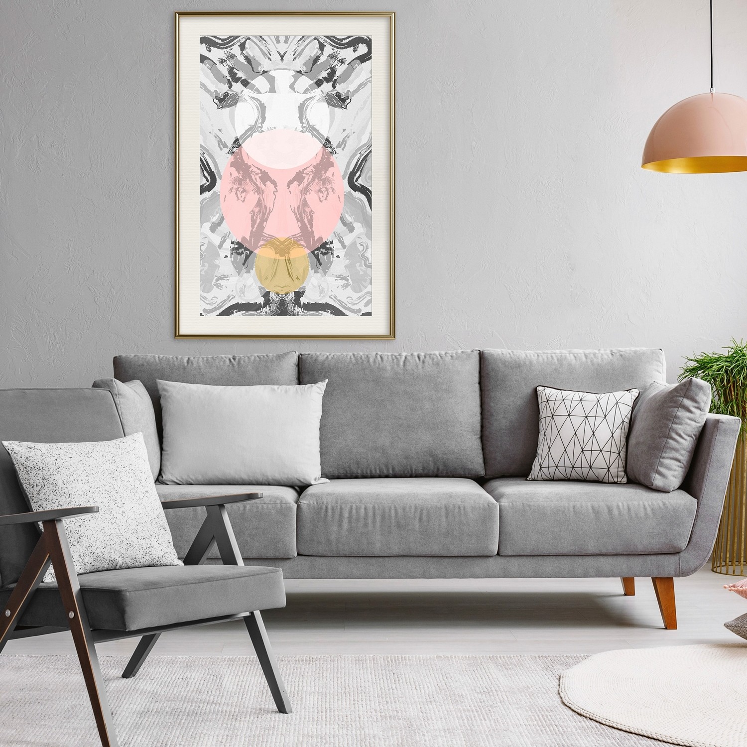 Affisch - Ocean Spirit [Poster] 30x45 Guld ram med passepartout, 30x45 cm
