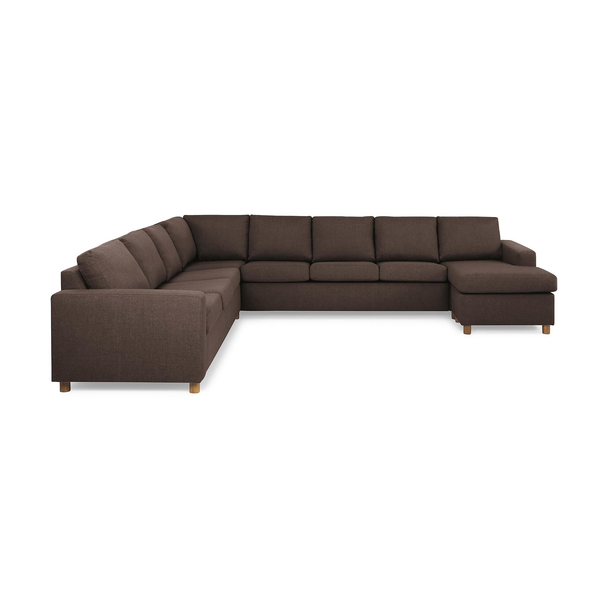 7-sitssoffa Basic Home Crazy U-formad Vändbar med Divan XXL 345 cm