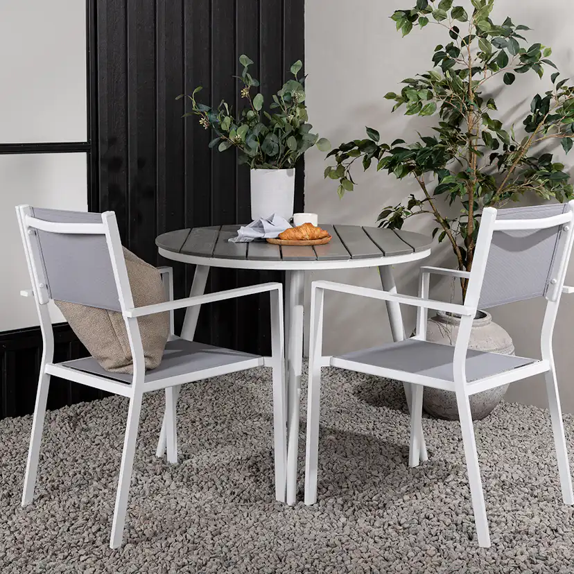 Cafégrupp Venture Home Break Ø90 cm med 2 Copacabana Stolar