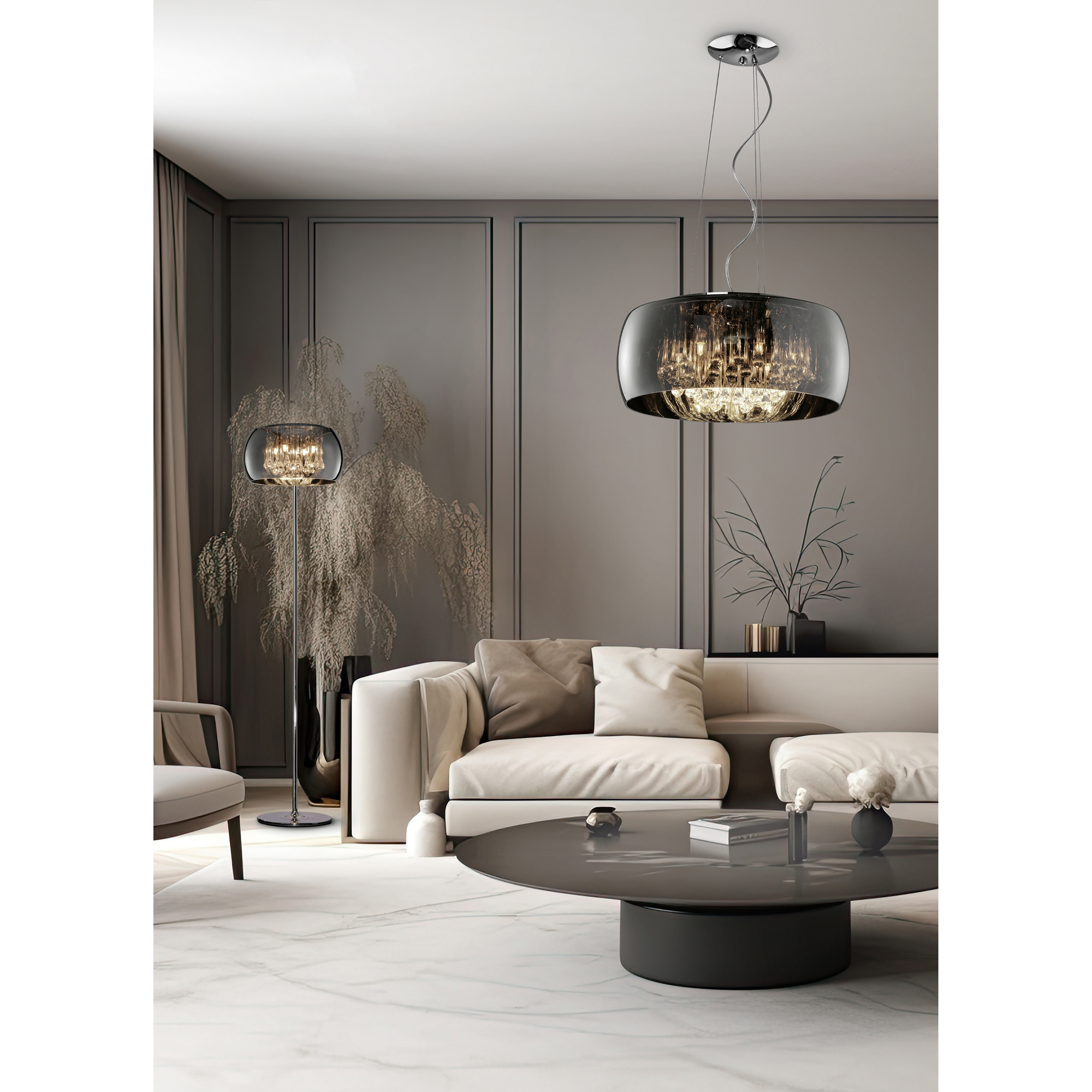 Taklampa Trio Vapore 6L G9