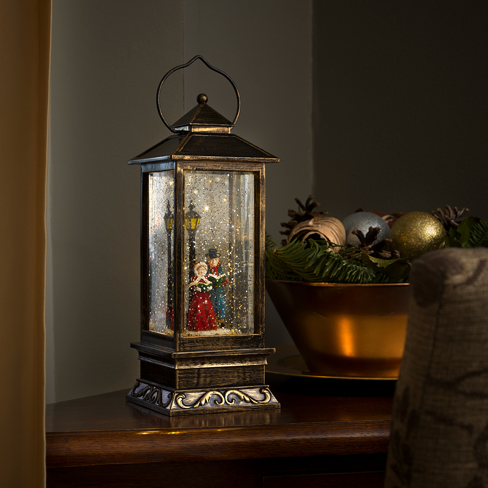 Juldekoration Lykta Gnosjö Konstsmide Vattenfylld Människor