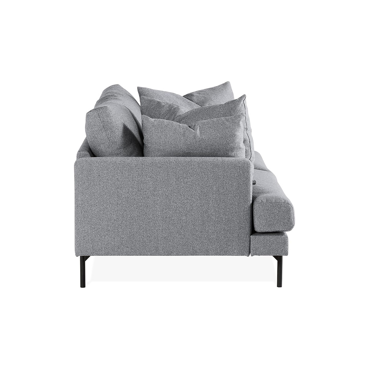 Menard 3-sits Soffa Grå/Svart