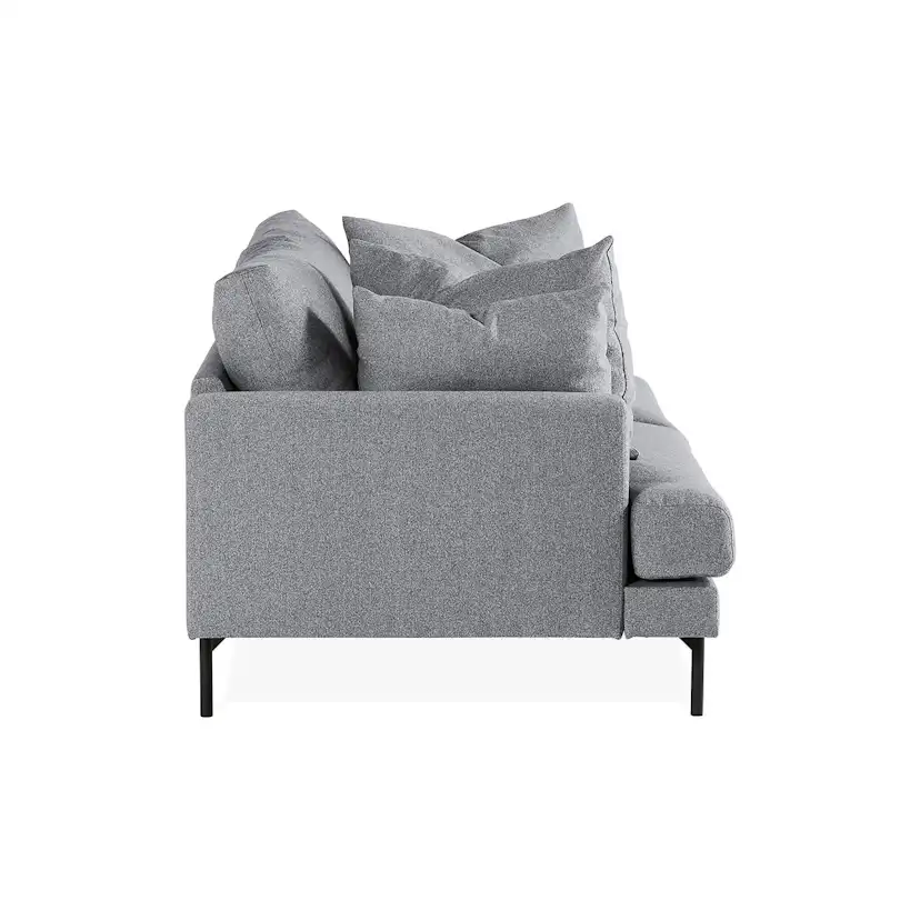 Menard 3-sits Soffa Grå/Svart