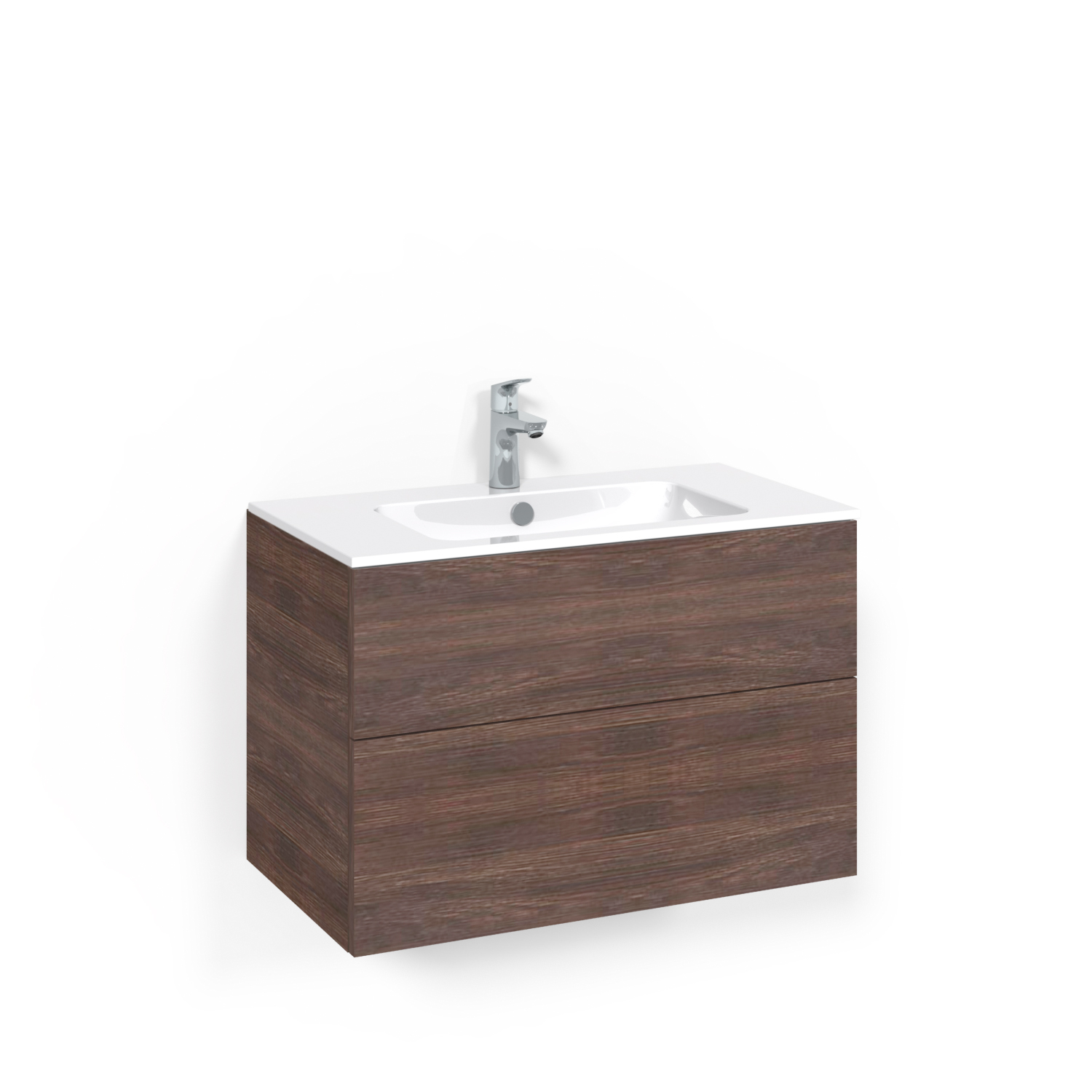 Crown Kommod 80x45 Brun Ask Push-open Light 14 Bredd: 800 mm, Brun Ask, Push Open