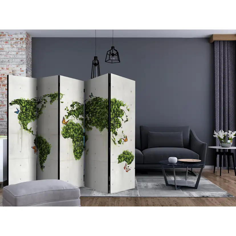 Rumsavdelare Skärmvägg Arkiio The Butterfly Garden II 225x172 cm