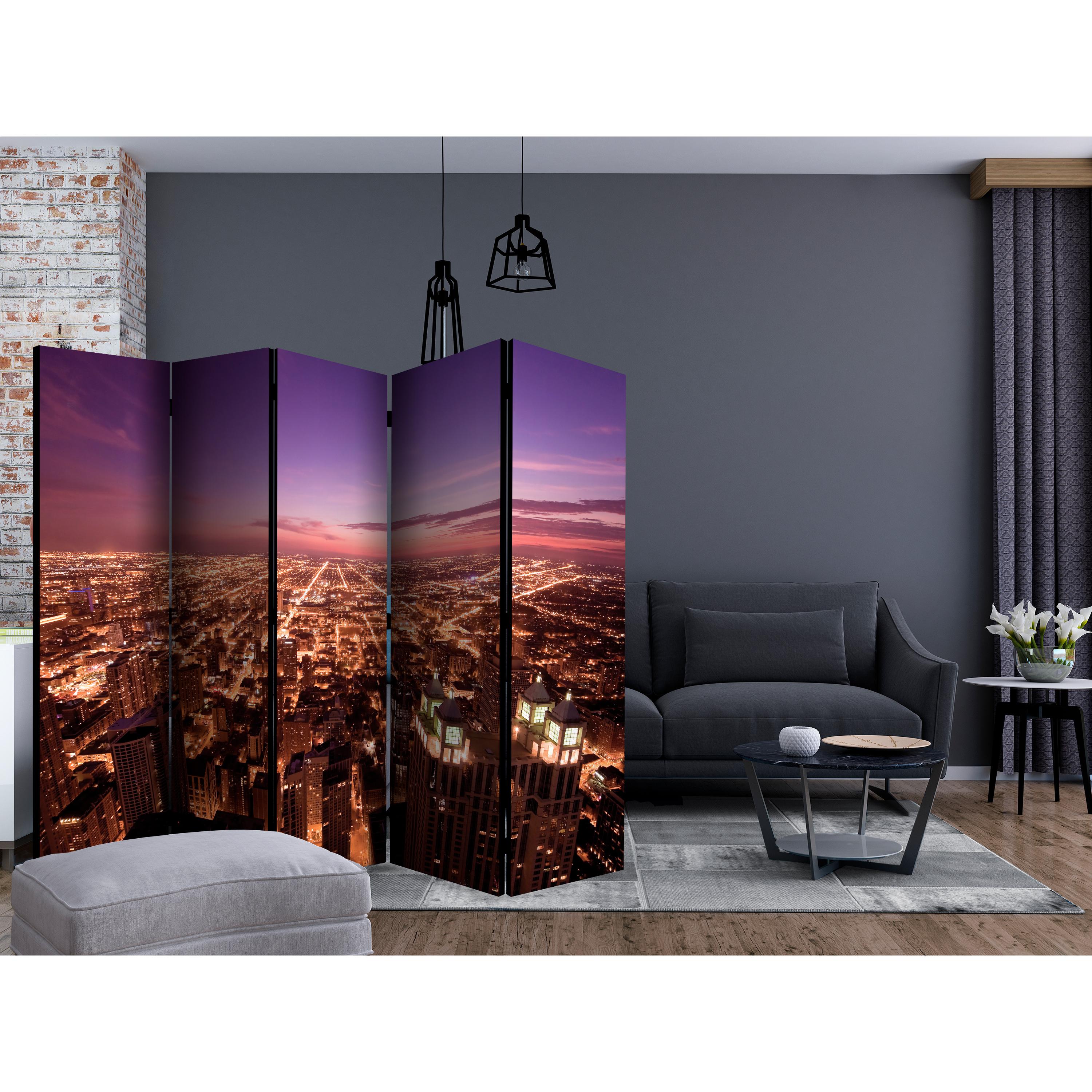 Rumsavdelare Skärmvägg Arkiio Chicago Panorama II 225x172 cm