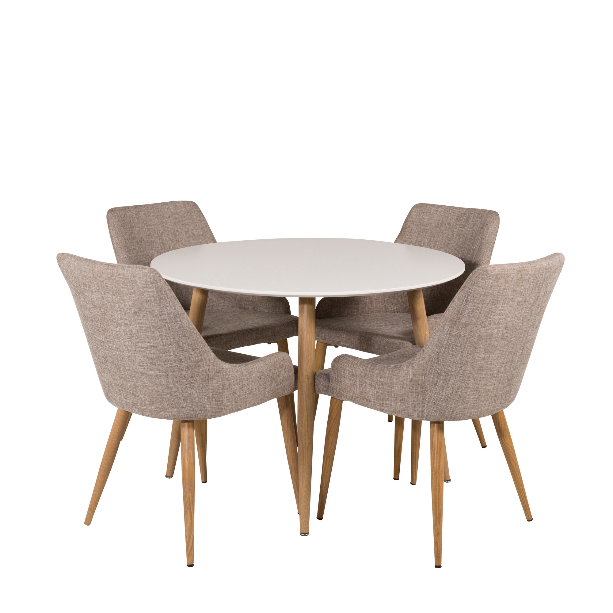 Matgrupp Venture Home Plaza med 4 Plaza Stolar Sammet