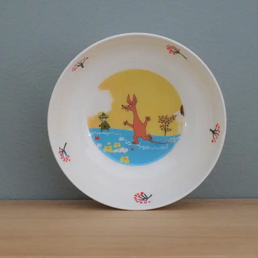 Barnskål Rätt Start Mumin Skog & Sjö Gul