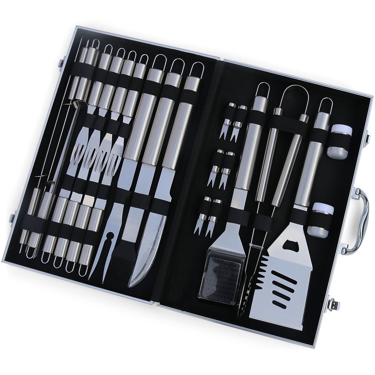 Grillverktyg Metalcraft BBQ Set i Rostfritt Stål 26 Delar