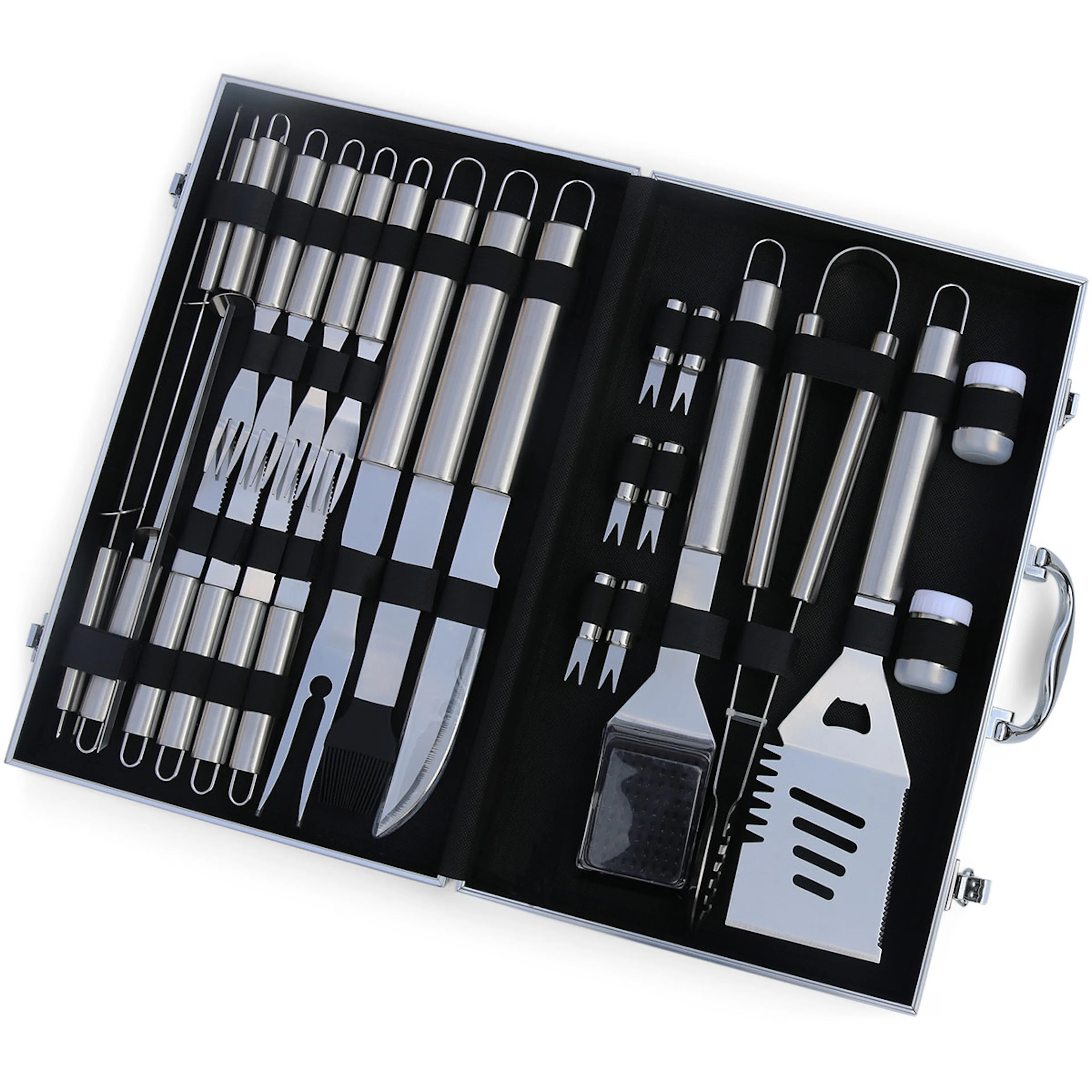 Grillverktyg Metalcraft BBQ Set i Rostfritt Stål 26 Delar