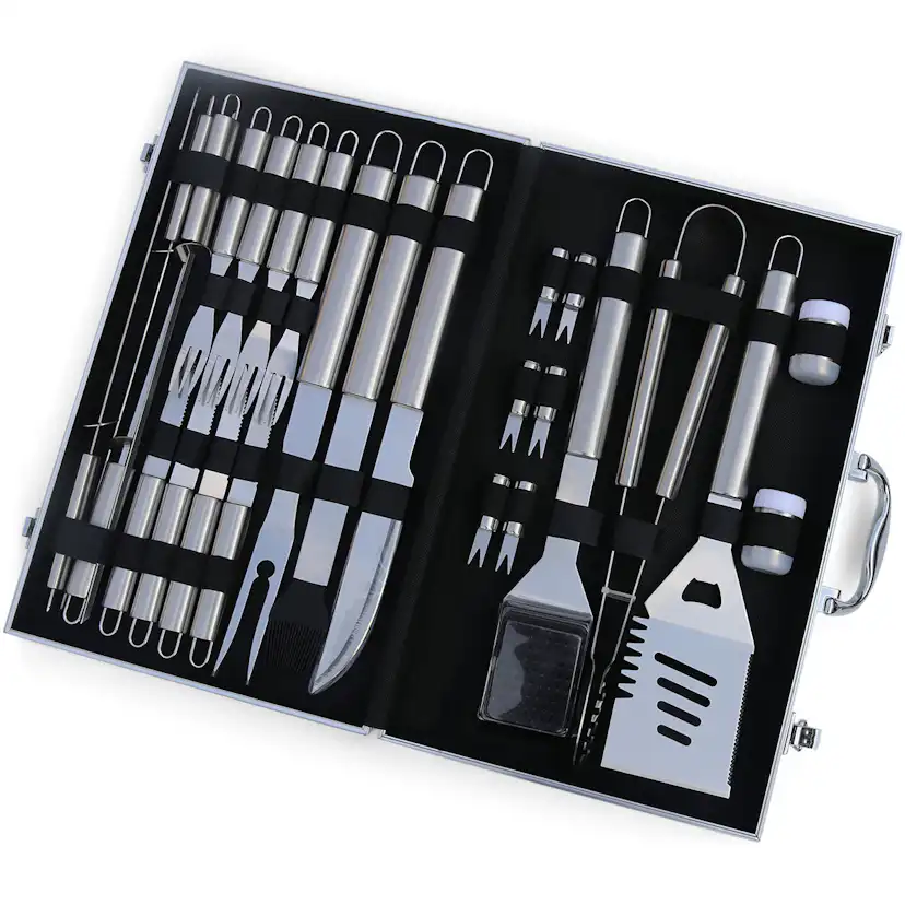 Grillverktyg Metalcraft BBQ Set i Rostfritt Stål 26 Delar