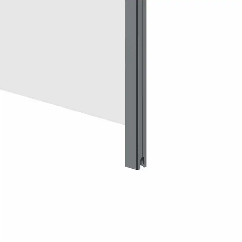 Glas Landskap Härdat 6 Mm Glasräcke Alu Antracit Cc 100 Cm