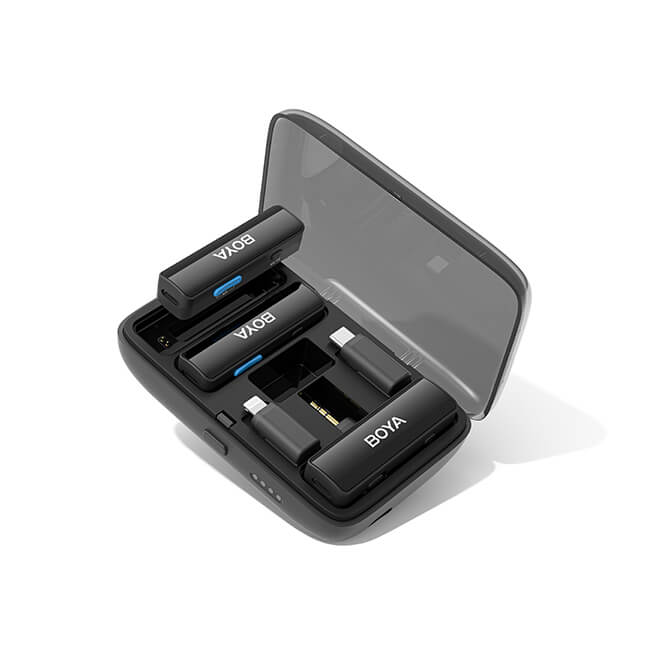 Mikrofonsystem BOYA Trådlöst Boyalink X2, 3.5mm, Lightning & USB-C