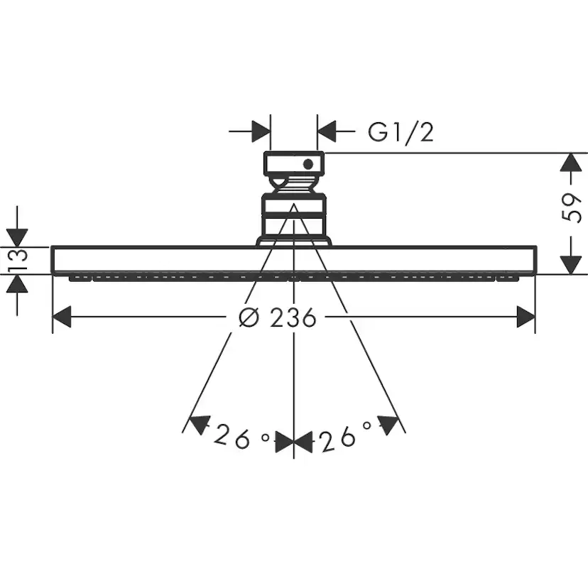 Taksil Hansgrohe Raindance S 240 1jet