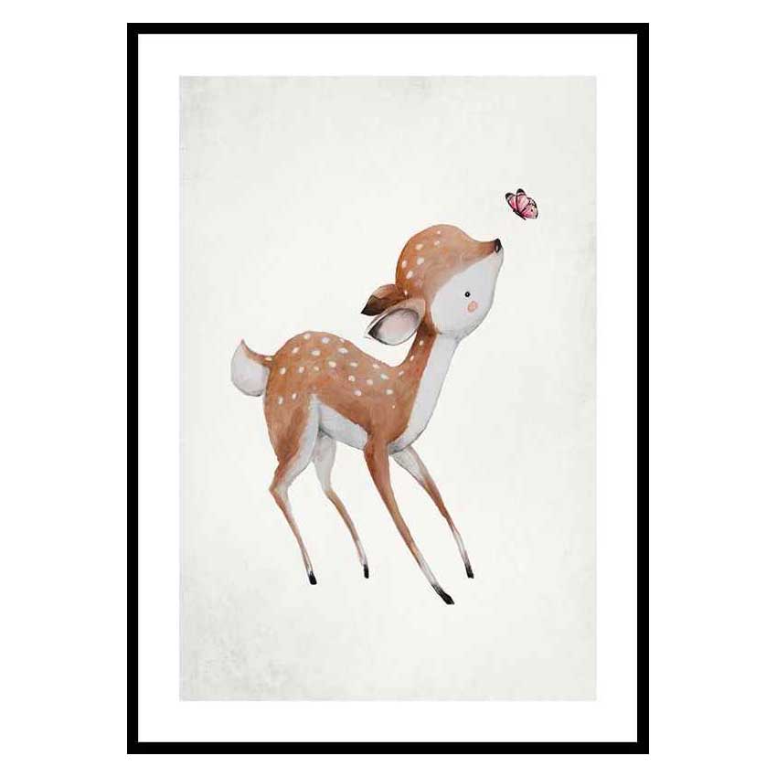 Poster Gallerix Watercolor Deer