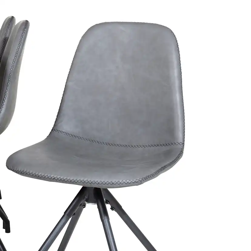Matgrupp Venture Home Pobbie med 6 Stolar Konstläder