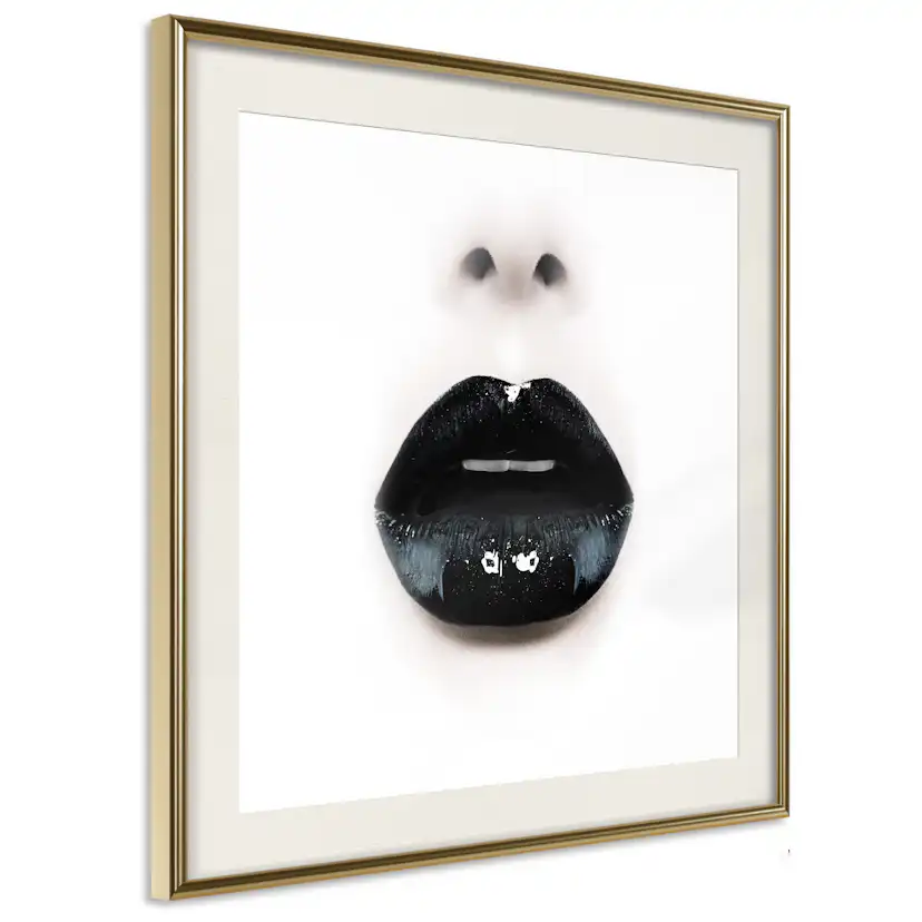 Poster Artgeist Affisch Black Lipstick