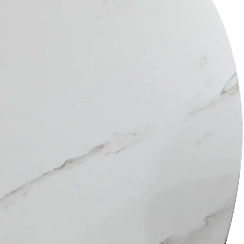Matgrupp Basic Home Caitly Runt Matbord 100 cm Svart Bas med 4 Nibe Matstol
