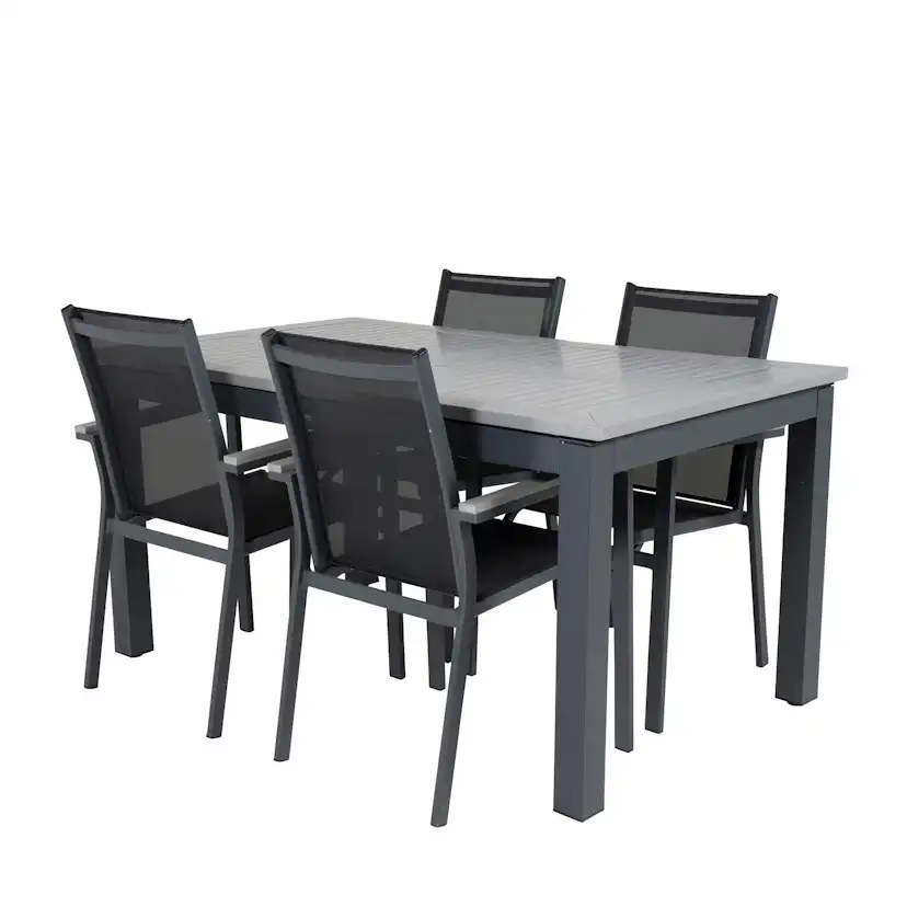 Matgrupp Venture Home Aleyna 160/240 med 4 Pincy Stolar
