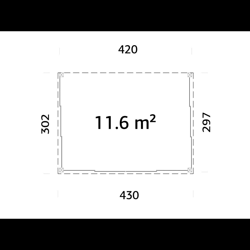 Uterum Palmako Lumi 12,5 m² (inv. 11,6 m²) Slide Plus