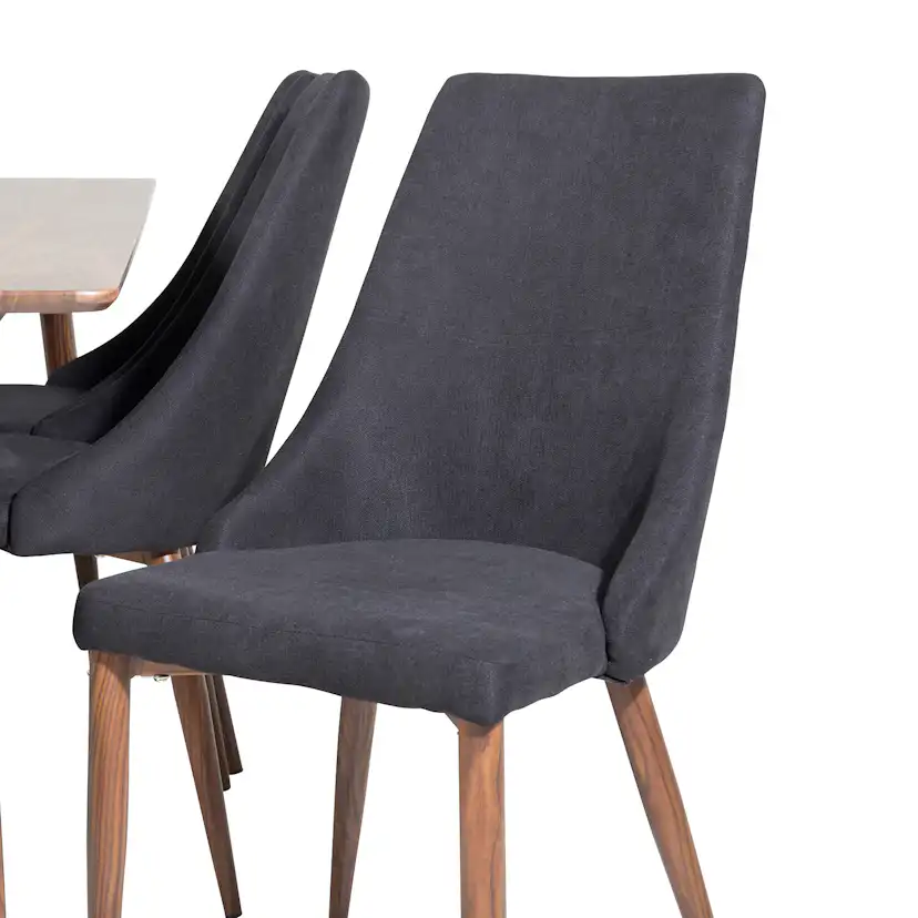 Matgrupp Venture Home Pobbie med 6 Laura Stolar Polyestertyg