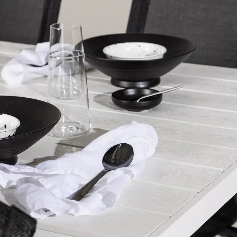Break Dining Table - White / White Aintwood +Alina Dining C Trädgårdsgrupp Venture Home Break med 6 Alina Stolar