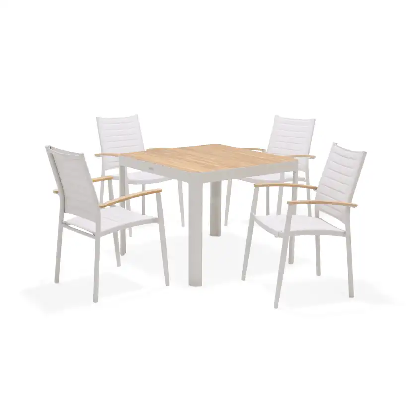 Matgrupp LifestyleGarden Portals Dark 95 med 4 Stolar