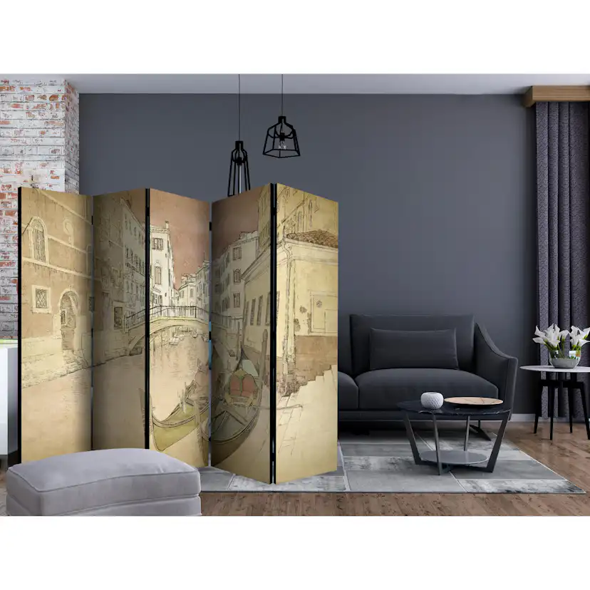 Rumsavdelare Skärmvägg Arkiio Gondolas in Venice II 225x172 cm